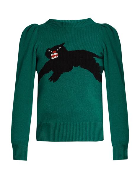 gucci panther sweater|Gucci sweater vintage.